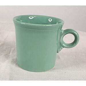Vtg. Fiesta Ware Coffee Mug Sea Mist Green Keyhole Handle 8 oz. Homer Laughlin